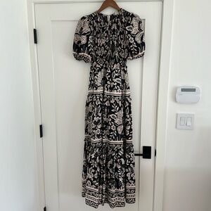 Farm Rio Tiered Floral Maxi Dress Size XS - Vibrant & Flowy Excellent Condition!